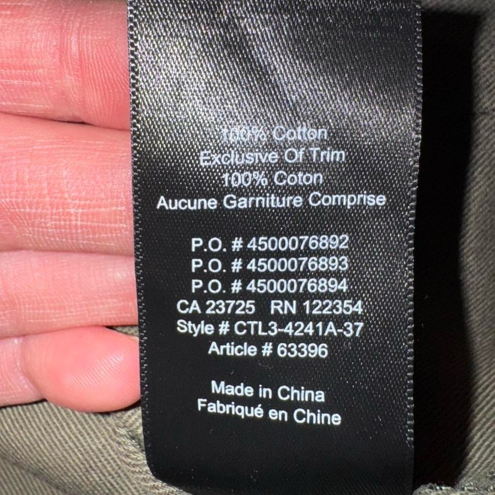 TNA Aritzia Surplus Camo Jacket Cotton Military Field Coat Green Large - Picture 7 of 8